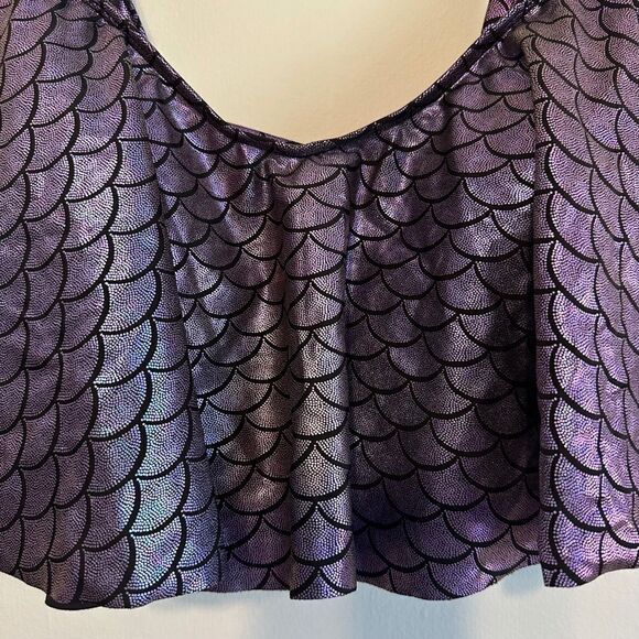 Torrid Iridescent Mermaid Flounce Top Only  2X - Picture 7 of 13
